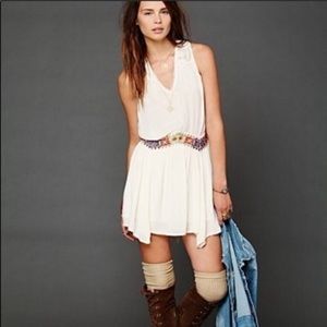 Free People Embroidered Sleeveless Boho Dress